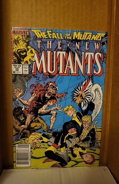 The New Mutants #58 through 61 Newsstand Edition (1987)