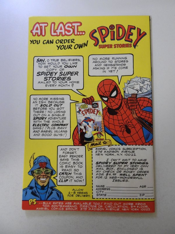 Spidey Super Stories #10 (1975) VF condition