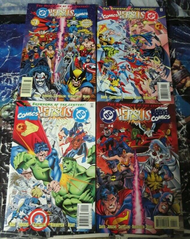 DC VERSUS MARVEL (1996) 1-4 COMPLETE MINI