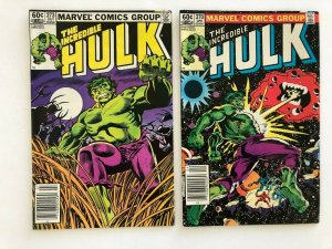 Lot of 6~Marvel THE INCREDIBLE HULK#270,273,278-281 FN (A437)