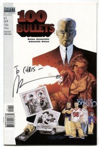 100 Bullets #1 1999- Signe by Brian Azzarello NM-