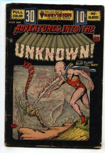 Adventures into the Unknown #55-- 1954--3-D issue--Horror--comic book