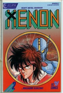 Xenon Heavy Metal Warrior #2 Eclipse International Comics December 15 1987 VFNM)