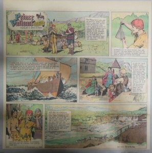 Prince Valiant Sunday #1526 by Hal Foster from 5/8/1966 2/3 Full Page Size !