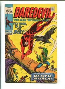 DAREDEVIL #76 - DEATHMARCH OF EL CONDOR (7.0) 1971