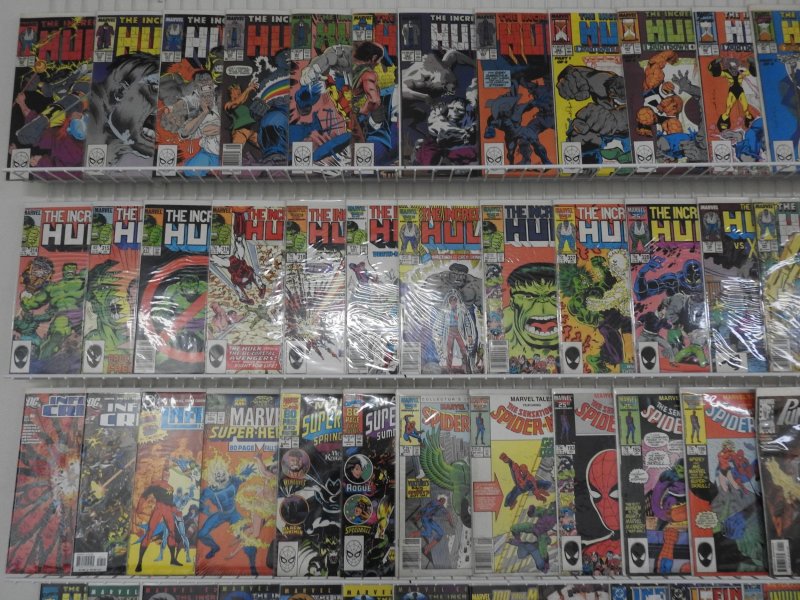 Huge Lot of 130+ Comics W/ Hulk, Spiderman, Infinity Avg. VF- Condition!