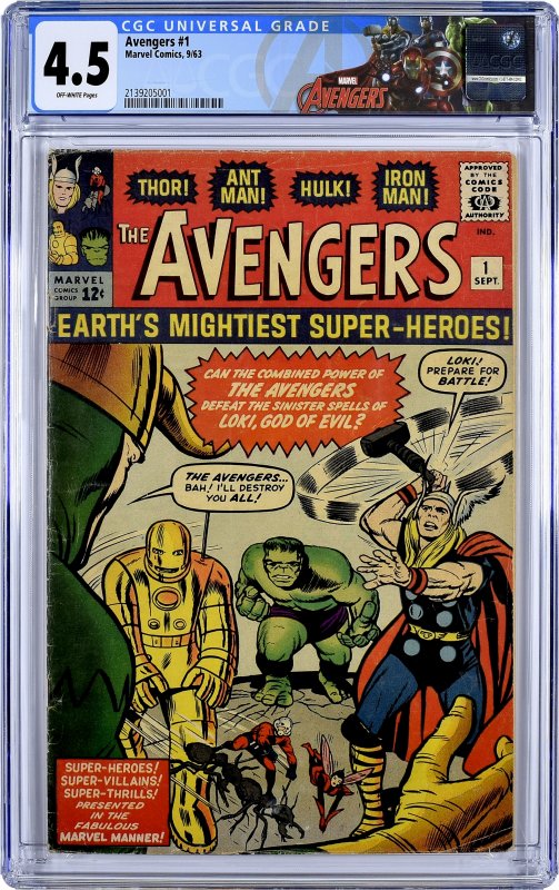 Avengers Graded CGC Set 1 thru 4. All 4 Books