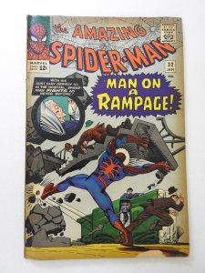 The Amazing Spider-Man #32 (1966) GD/VG Condition moisture stain