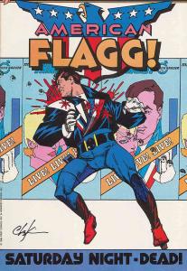 American Flagg #25 VF/NM ; First | Alan Moore