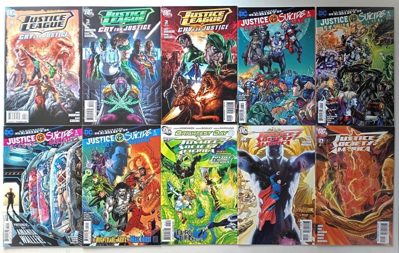 50-Comic Lot Justice League & Justice Society VF+ (8.5) AVERAGE Modern Age KEYS?