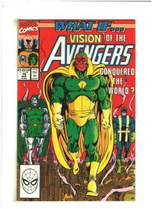 What If? #19 VF 8.0 Marvel Vision of Avengers Conquered the World? 1990