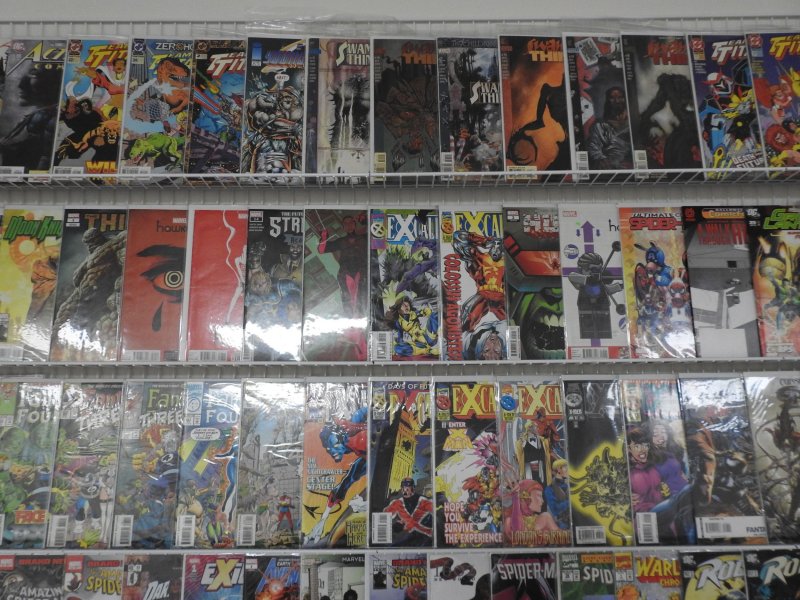 Huge Lot of 140+ Comics W/ Fantastic Four, Spider-Man, Hawkeye Avg. VF Condition