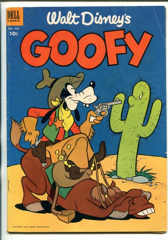 GOOFY #468 1953-DELL-1ST ISSUE-FOUR COLOR COMICS-DISNEY-vg