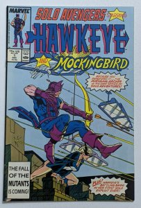 Solo Avengers #1 (Dec 1987, Marvel) VF- 7.5 Hawkeye and Mockingbird