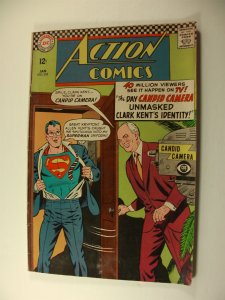 DC Comics Action Comics #345 JAN 1967 (FN+) Clark Kent Unmasked