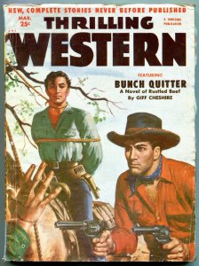 Thrilling Western Pulp March 1952- Bunch Quitter FN