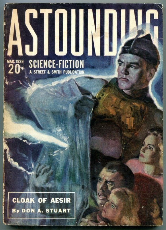 Astounding Pulp March 1939- Cloak of Aesir- Science Fiction VG/F