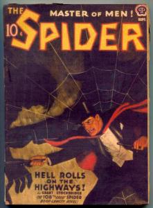 The Spider Pulp September 1942- Hell Rolls on the Highways reading copy