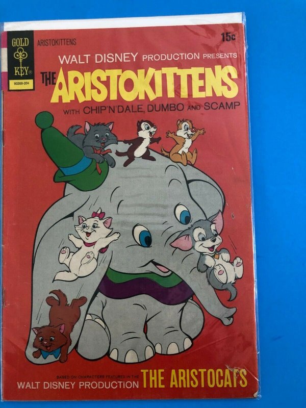 WALT DIISNEY; THE ARISTOKITTENS  V1  #2  1972  GOLD KEY / MED-  CONDITION