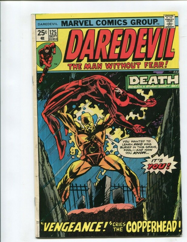 DAREDEVIL #125 (VF) THE COPPERHEAD!! 1975