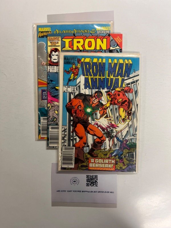 3 Iron Man Marvel Comic Books # 7 8 10 Defenders Avengers Spiderman Thor 62 SM5