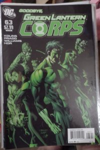 GREEN LANTERN CORPS  # 63  2011  last issue goodby