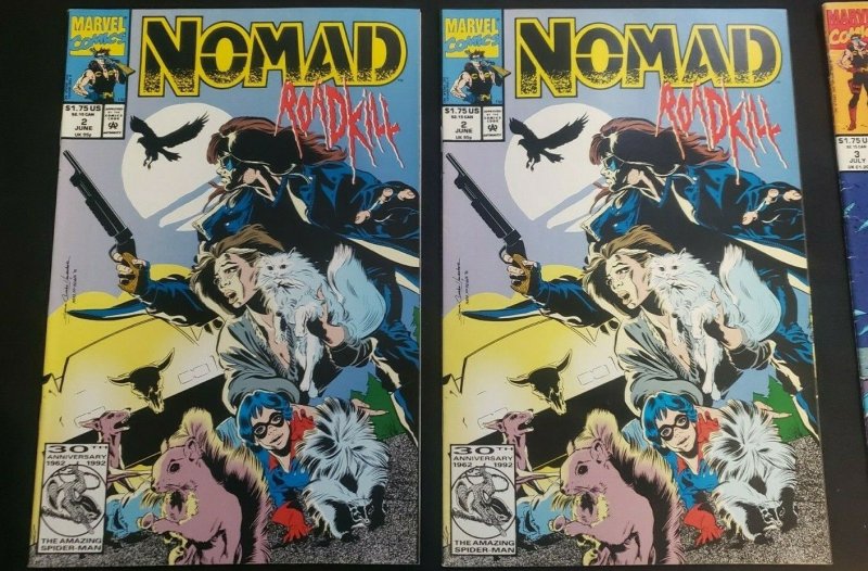 NOMAD 8PC (FN) ROADKILL, EX-BUCKY VS EX-CAPTAIN AMERICA, GAMBIT 1992-94