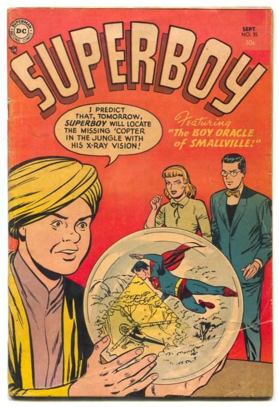 Superboy #35 1954-Smallville Oracle- -DC Golden Age VG 