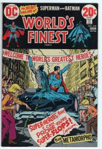 WORLD’S FINEST #218 - 4.0 - OW-W - Superman - Batman - Metamorpho