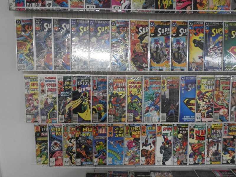 Huge Lot 140+ Comics W/ Superman, Spider-Man, Hulk +More! Avg. VF-