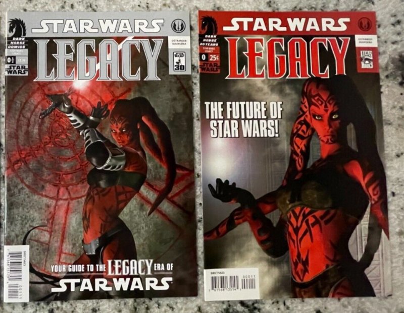 2 Legacy Star Wars Dark Horse Comic Books # 0 1/2 NM Skywalker Vader 94 MS12