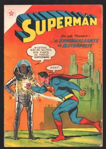 Superman #105 1957-EN-Spanish language edition--Reprints issue #106-Origin retol