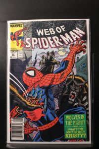 Web of Spider-Man #53 Newsstand Edition (1989)