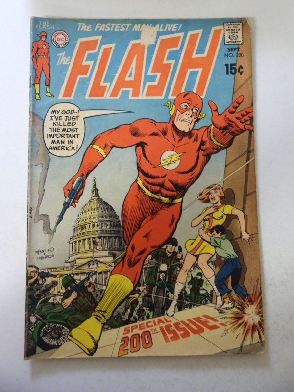 The Flash #200 (1970) VG Condition tape pull fc