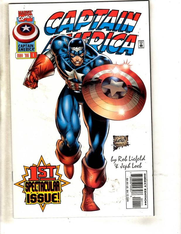 Lot Of 13 Captain America Marvel Comic Books # 1 2 3 4 5 6 7 8 9 10 11 12 13 DB2
