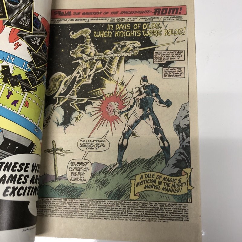 Rom (1982) # 37 (FN/VF) Canadian Price Variant • Bill Mantlo • Marvel