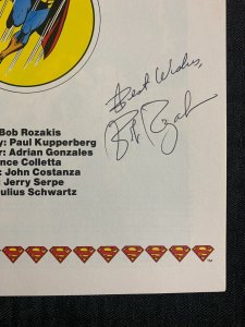 1982 SUPERMAN SPECTACULAR One-Shot FN+ 6.5 SIGNED by Bob Rozakis / DC Comics