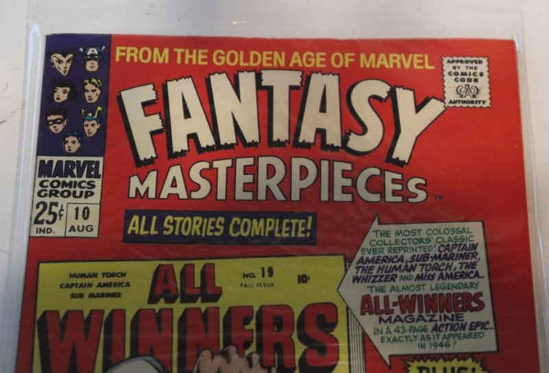 Fantasy Masterpieces 1966 #10 Reprints All Winners #19 Captain America