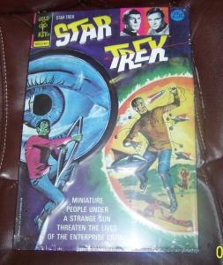 Star Trek # 25  replica metal tin collectors sign KIRK SPOCK ENTERPRISE GOLD KEY