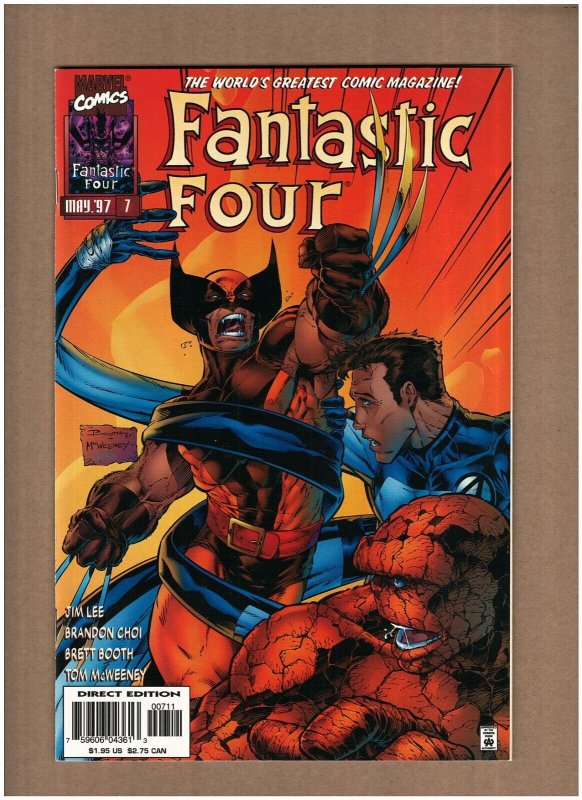 Fantastic Four #7 Marvel Comics 1997 Jim Lee WOLVERINE app. NM- 9.2