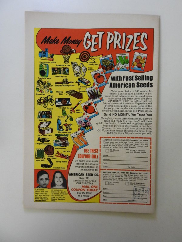 Kamandi, The Last Boy on Earth #4 (1973) FN+ condition stamp back cover