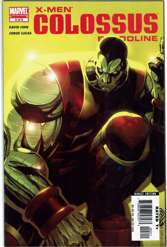 X-Men: Colossus Bloodline #3 David Hine Jorge Lucas NM