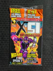 1999 WIZARD X-MEN SPECIAL Magazine #nn SEALED with X-51 #0 Comic Insert