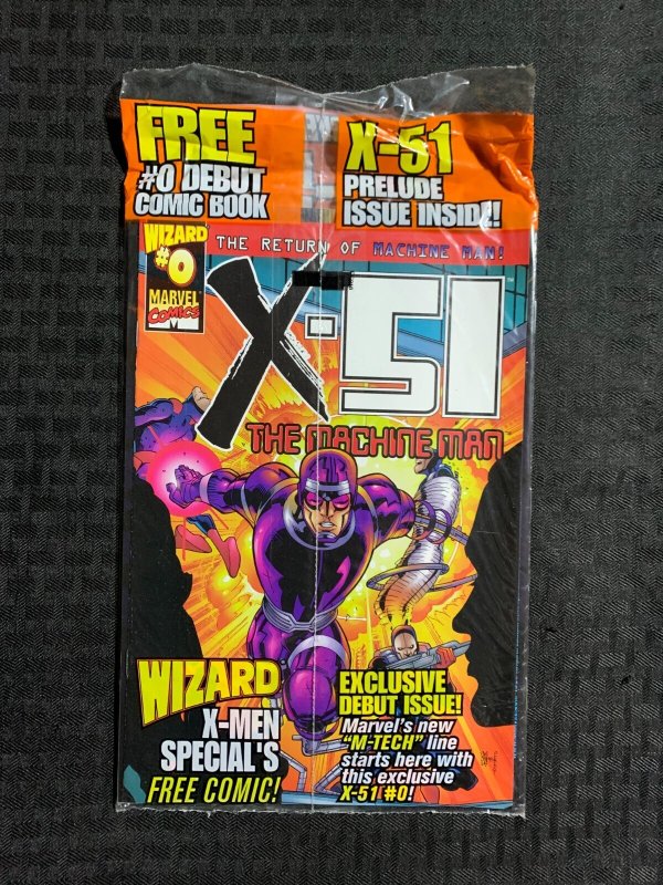 1999 WIZARD X-MEN SPECIAL Magazine #nn SEALED with X-51 #0 Comic Insert