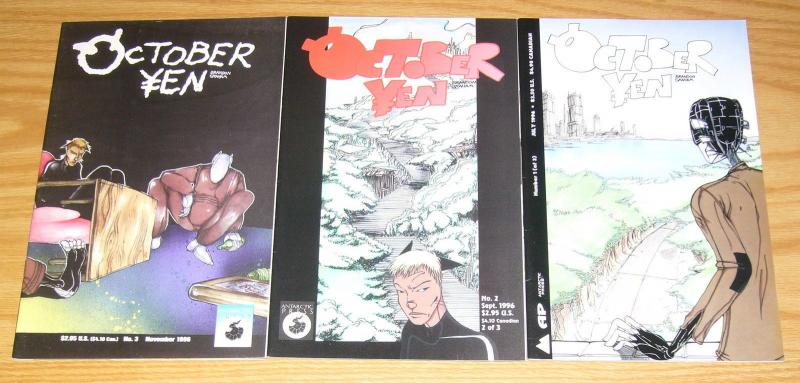 October Yen #1-3 VF complete series - brandon graham - tiny print run set 2