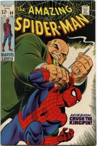 Amazing Spider-Man  #69 FN/VF 7.0  Classic Kingpin cover