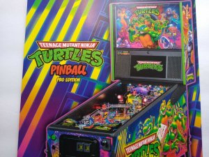 Teenage Mutant Ninja Turtles Pro Edition Pinball FLYER Artwork Game Sheet TNMT 