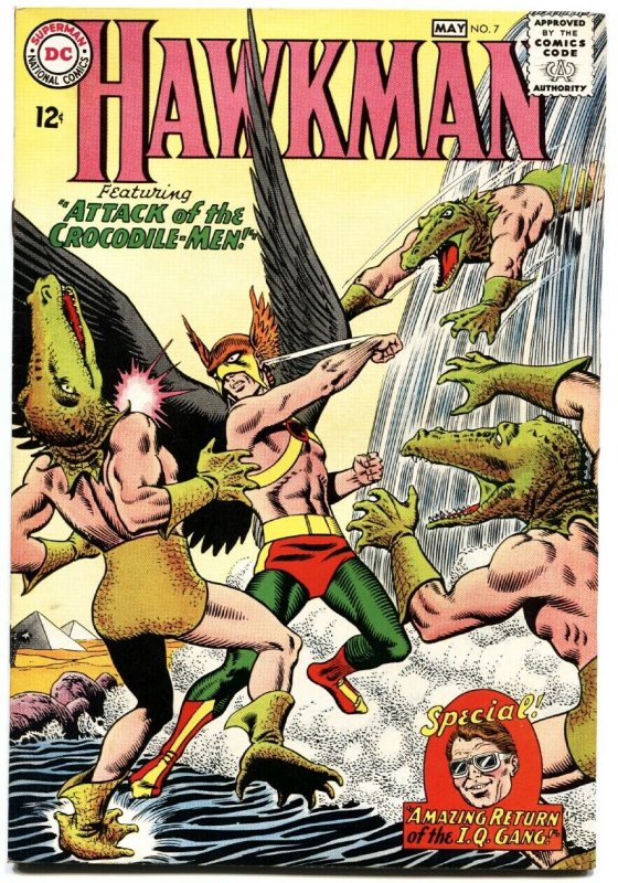 HAWKMAN #7 1965- ATTACK OF THE CROCODILE MEN-HIGH GRADE 