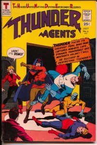 THUNDER Agents #6 1966-Tower-Dynamo-Warp Wizard origin-Wood-FN+ 