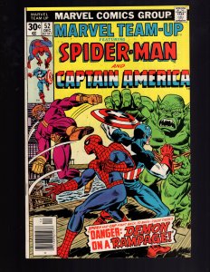 Marvel Team-Up #52 (1976) CAPTAIN AMERICA! BATROC! WOW! / MB#9